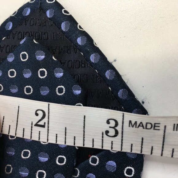 Giorgio Armani Blue Silk Necktie - Picture 9 of 9
